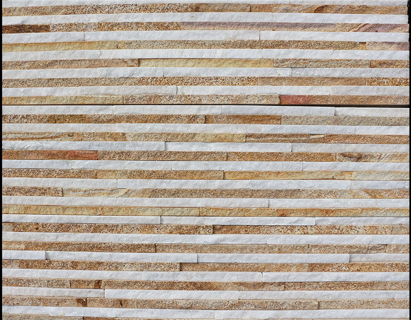 Yellow Water Flow Stone Cladding for Fountain